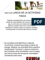 Importancia de La Actividad Fisica