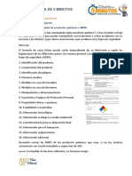 Charla 13 - Agosto - Hojas de Seguridad o MSDS PDF