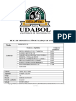 Ficha de Identificación de Trabajo de Investigación Título: Nombres y Apellidos Código de Estudiantes