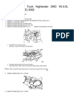 Toyota Truck Highlander 2WD V6-3.0L (1MZ-FE) 2002: Timing Belt: Service and Repair