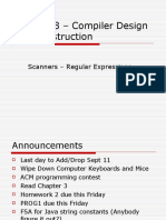 CPSC 388 - Compiler Design and Construction: Scanners - Regular Expressions