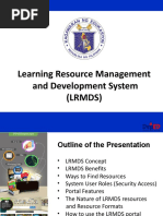 Learning Resource Management and Development System (LRMDS)