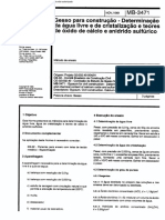 NBR 12130 MB 3471 - Gesso para Construcao - Determinacao Da Agua Livre e de Cristalizacao e