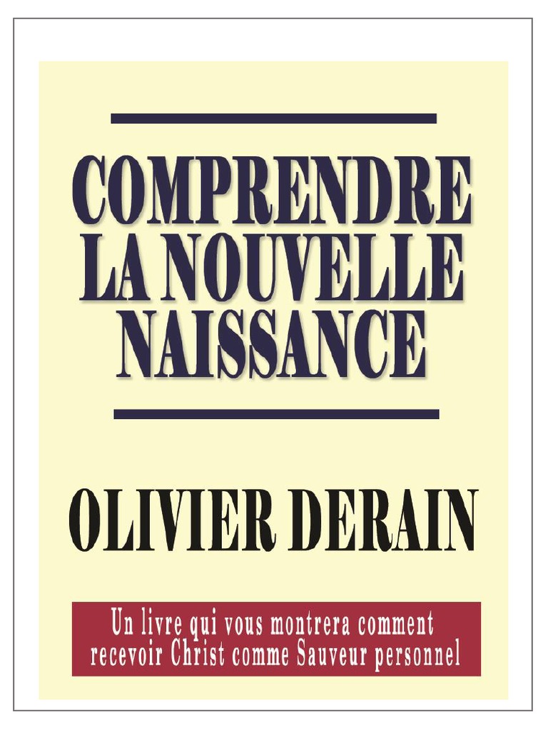 Comprendre la Nouvelle Naissance en Christ | PDF | Saint-Esprit | Jésus
