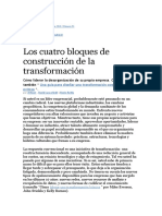 Los Cuatro Bloques de Construcción de La Transformación