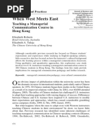 When West Meets East