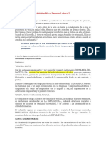 Actividad No 2 | Derecho Laboral I