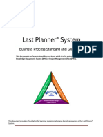 Last Planner System Business Process Standard and Guidelines
