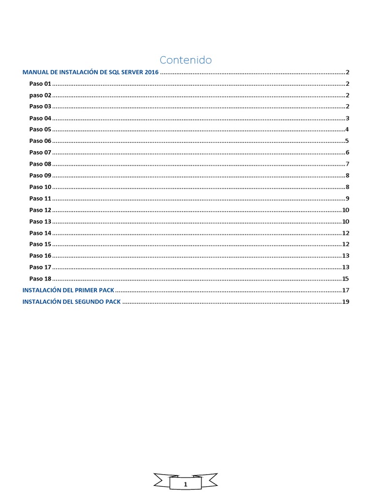 Manual De Instalacion De Sql Server 2016 Pdf Archivo De Computadora