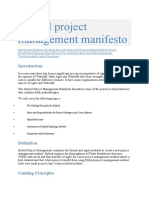 Hybrid Project Management Manifesto