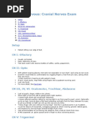 Cranial Nerve Exam OSCE Checklist | PDF | Human Anatomy | Nervous System