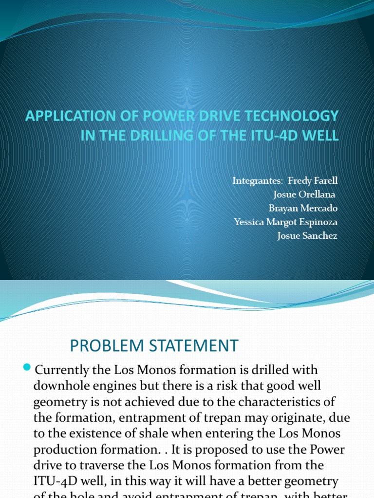Power Drive Technology in ITU-4D Drilling | PDF | Nature