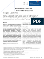 Niacin Ameliorates Ulcerative Colitis Via Prostaglandin D - Mediated D Prostanoid Receptor 1 Activation