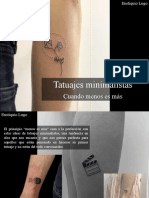 Eustiquio Lugo - Tatuajes Minimalistas, Cuando Menos Es Más