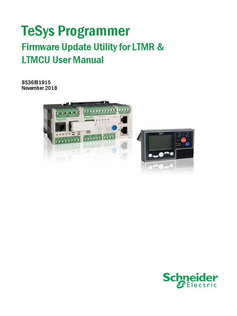 Tesys Programmer Firmware Update Utility For LTMR & Ltmcu User Manual