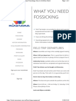 What You Need For Fossicking: Field Trip Departures