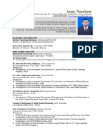 Sample of Resume - Environment Consultant