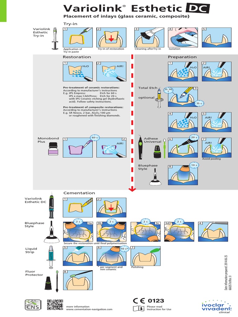 Variolink+Esthetic DC Composite Glass Ceramic Restorations Flow