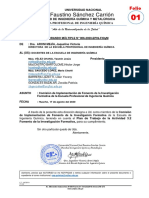 Memorando Mùltiple N 006-2020 COMISIÓN DE IMPLEMENTACIÒN DE FOMENTO DE INVESTIGACIÒN FORMATIVA