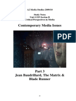 Contemporary Media Issues: A2 Media Studies 2009/10 Study Notes Unit G325 Section B Critical Perspectives in Media