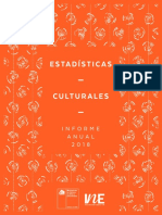 Estadísticas Culturales Informe Anual 2018