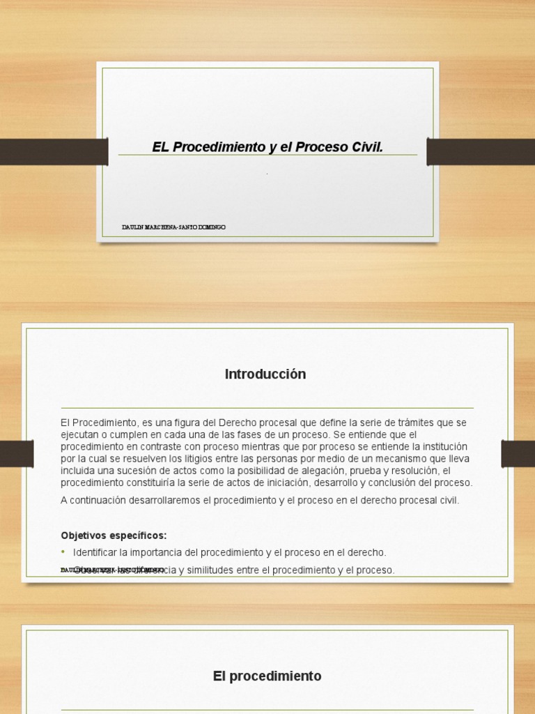 Procedimiento y Proceso Civil | PDF | Procedimiento Civil | Ley procesal