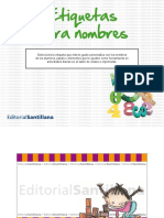 Etiquetas Nombres PDF