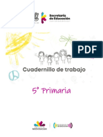 Cuadernillo de Trabajo. 5° Primaria