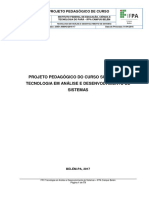 PPC de Tecnologia em Análise e Desenvolvimento de Sistema - Ifpa Campus Belém