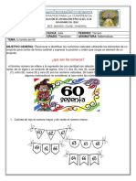 Los Numeros Del 60, 3 Periodo Transicion 2020