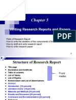 Writing Research Reports and Papers