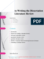 A Guide To Writing The Dissertation Literature Review: Group Members