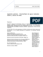NCh1105-1999 diseño y calculo redes de alcantarillado (aguas servidas) .pdf