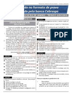 TJ RJ Tecnico Sem Especialidade 11 Simulado Folha de Respostas PDF