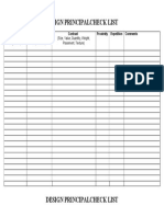 Check List Design Principal PDF