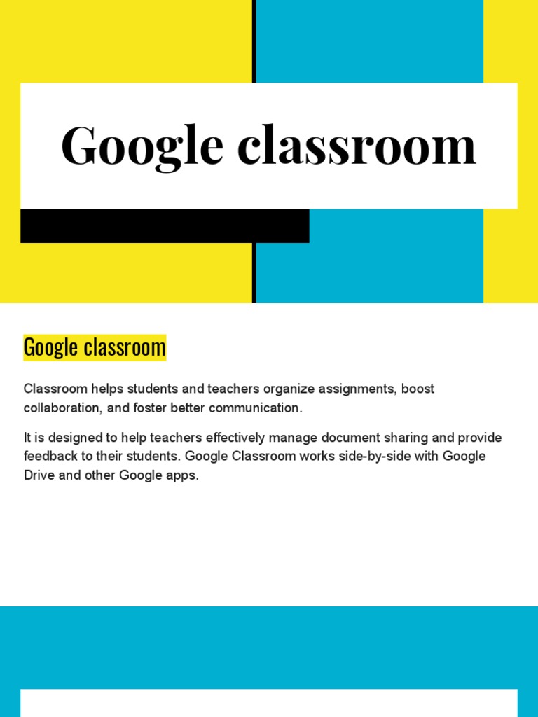 Google Classroom PDF | PDF | Software | Computing