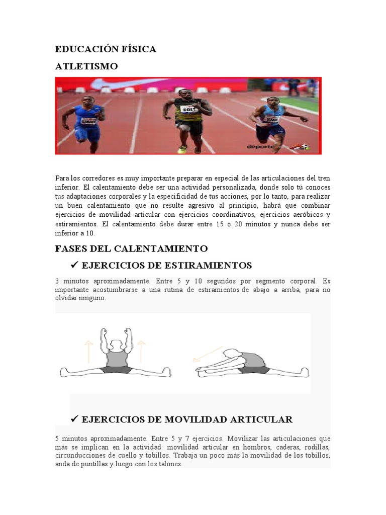 Educación Física | PDF | Deporte del atletismo | Ejercicio físico