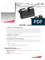 Especificações Técnicas CAD1000 (ES) V1