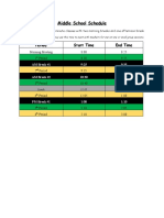 BTW Ms Virtual Schedule