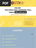 Student Manual Blackboard For Online Learning PDF