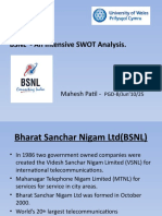 BSNL - An Intensive SWOT Analysis.: Mahesh Patil
