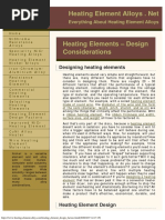 Heating Element Design Factors