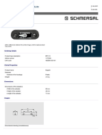BPS 16 Safety Sensors Datasheet with Ordering Details and Dimensions