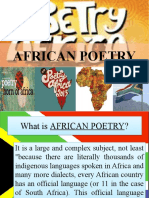 ENGLISH - African Poetry