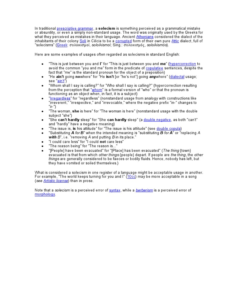 In Traditional Prescriptive Grammar | PDF | Linguistic Typology ...