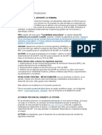 Actividades Contabilidad, Procesos