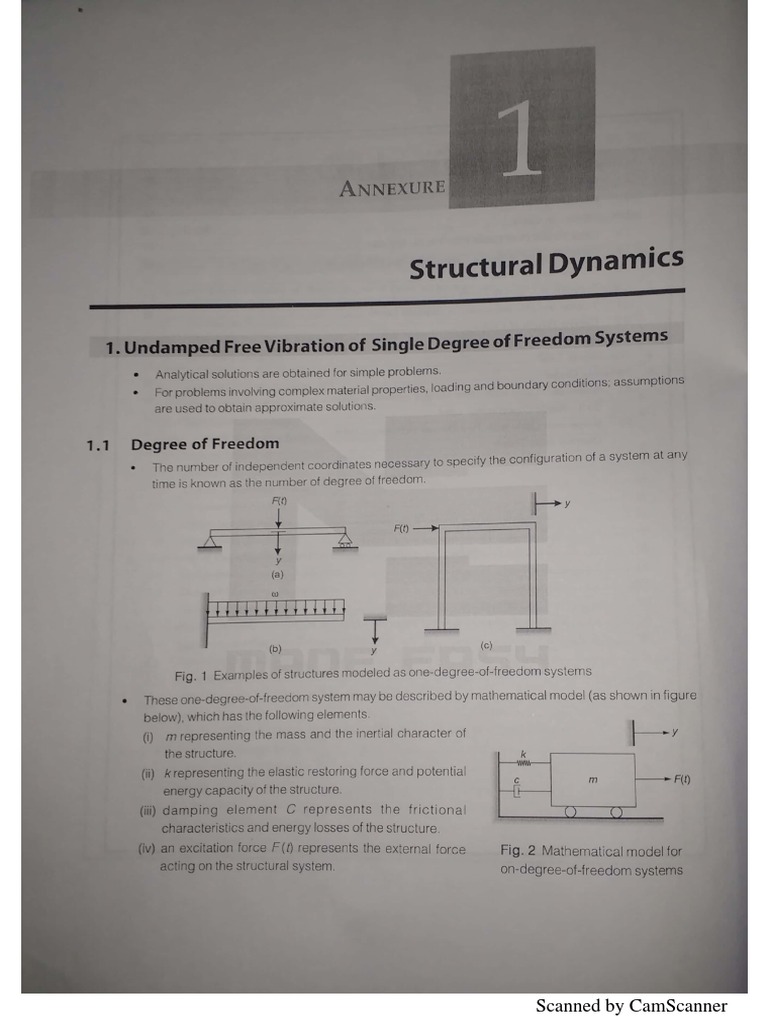 Undamped Free Vibration Analysis | PDF