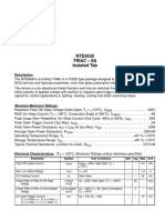 NTE5638 Triac - 8A Isolated Tab: Description