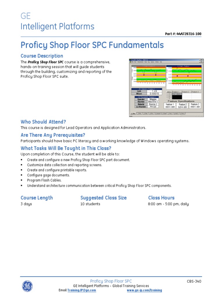 Proficy Shop Floor SPC Training Course | PDF | Databases | Information ...