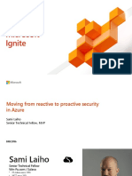 BRK2096 Reactive To Proactive Security Azure